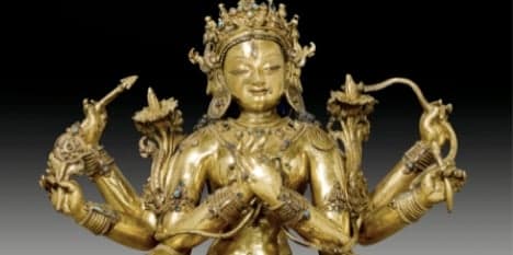 Tibetan statue fetches top bids at Swiss auction