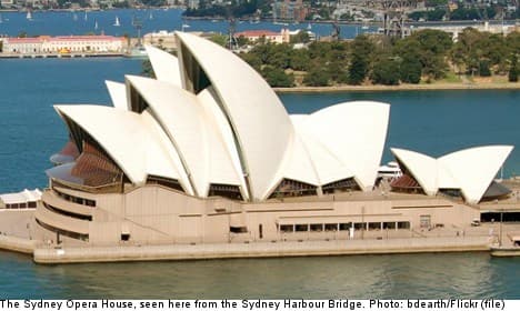 Swede caught scaling Sydney Opera House