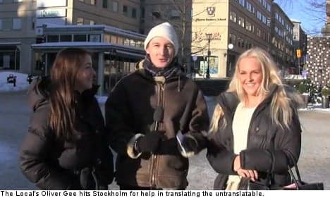 Video: Swedes untangle the untranslatable