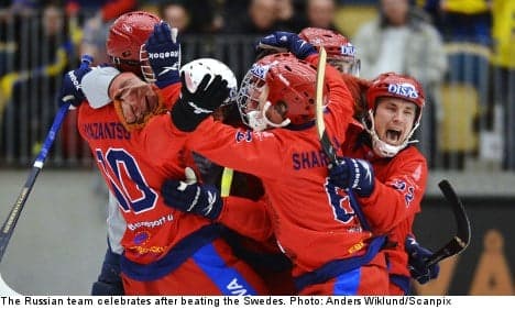 Russia beats Sweden to win gold in bandy final