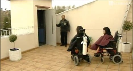 Elevator row traps disabled sisters at home