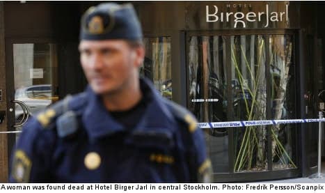 Man arrested in Swedish hotel murder probe