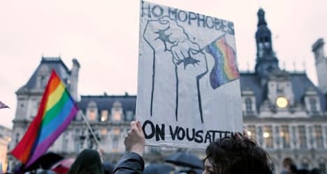 Thousands rally in Paris against homophobia