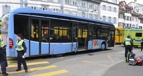 Passenger presses brake to stop driverless bus