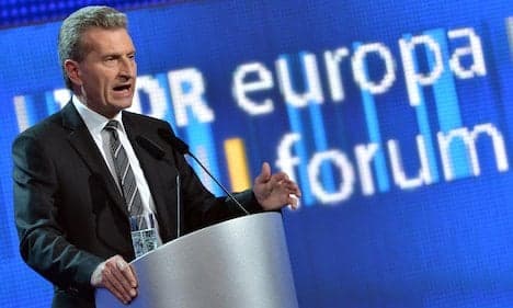 EU's Oettinger says Europe ripe for 'overhaul'
