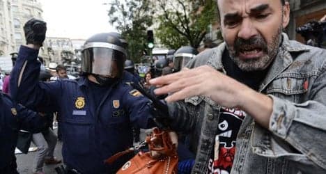 Riot cop force tops Spanish list of shame