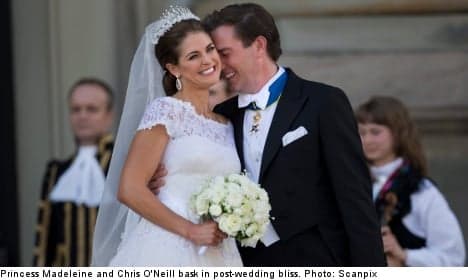 Sweden's Princess Madeleine marries New York banker