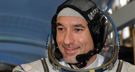 Italian astronaut delights in food from home