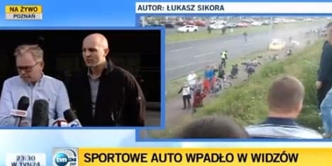 Norwegian race car driver injures 17 in Poland