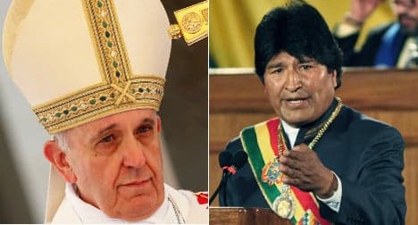 Pope Francis to meet Bolivian president