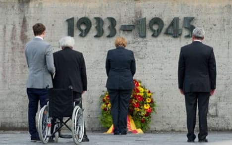 Controversy mars Merkel's Dachau visit