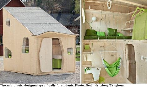 Micro huts to house Swedish students