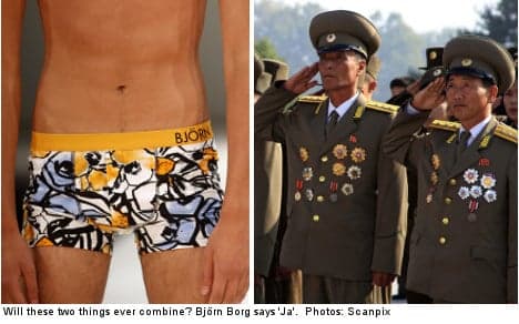 Björn Borg set to drop undies on North Korea