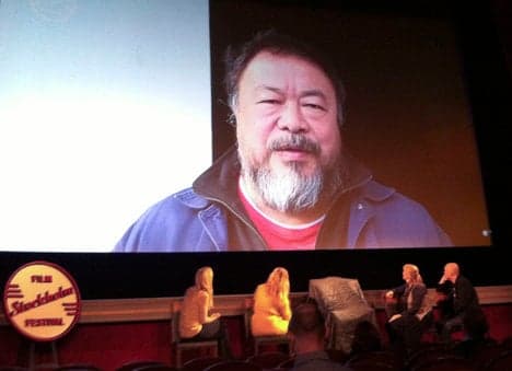 Ai Weiwei treats Swedish film buffs to striptease