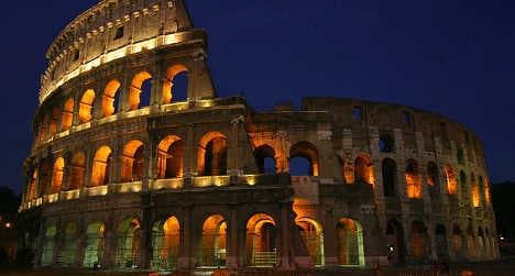 Outrage after Australians deface Colosseum