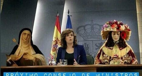 'Saint Teresa is helping Spain in crisis': Minister