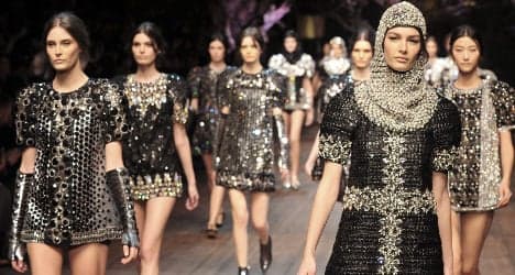 Knights march in fairy-tale D&amp;G show