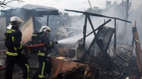 Blaze ravages another Roma camp in France
