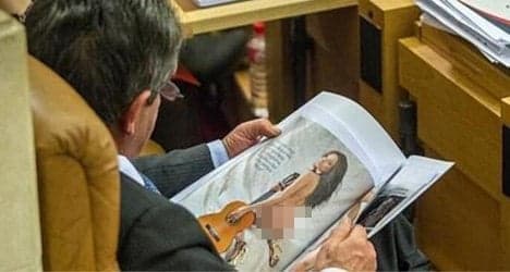 Politician caught viewing 'nudie pics' in parliament