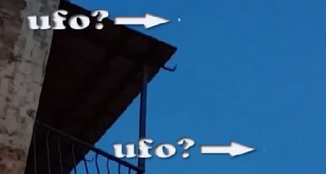 VIDEO: 'UFO' spotted flying over Rome