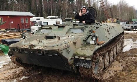 Swedish man buys army tank 'on impulse'