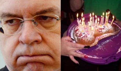 NPD leader resigns over birthday cake
