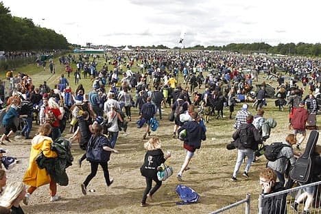 'The weather gods are with us': Roskilde fan