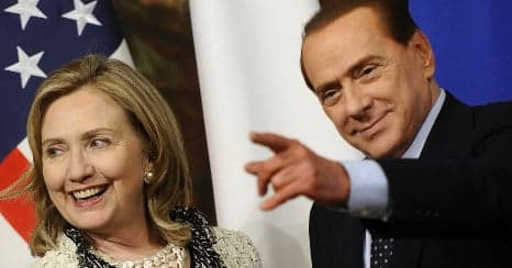 Berlusconi slur 'embarrassed' Clinton