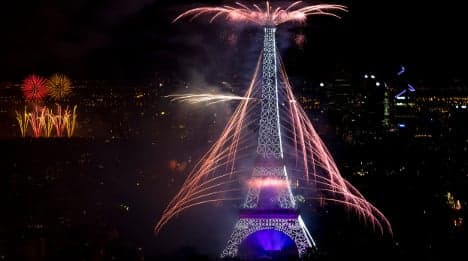 Bastille Day fireworks mark WW1 centenary