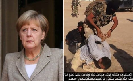 Merkel accuses Isis of genocide