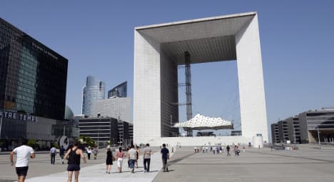 Paris The not so Grande Arche falls into disrepair