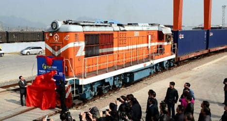 'World's longest railway' links Madrid and China