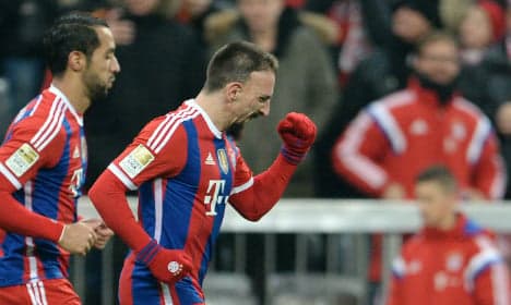 Ribery's 100th goal keeps Bayern ahead