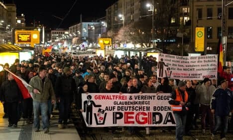 Inside Dresden's 25,000-strong Pegida march