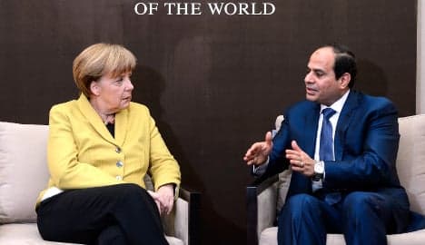 Rights groups critical of Egypt president's visit