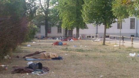 Refugee intake halted at 'inhumane' camp