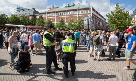 Trio in court over attack on Swedish serial rapist