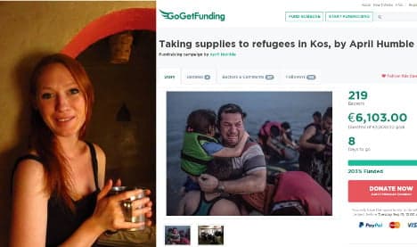 Berlin Brit raises €6k to aid refugees on Kos