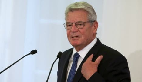 Gauck warns of 'limits to Germany's capacity'