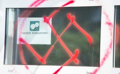 German teacher fined for painting over swastikas