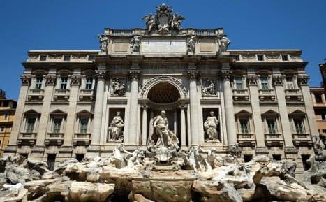 Trevi Fountain opens after Fendi makeover