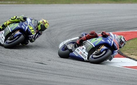 Yamaha refutes claims Rossi 'kicked' Marquez