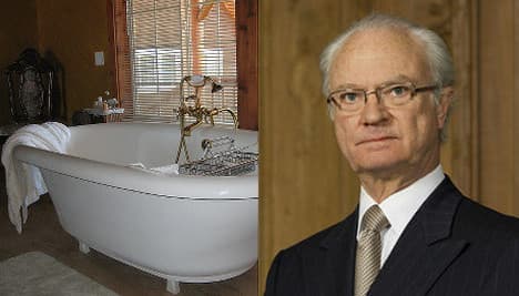Swedish king calls for ban on bathtubs