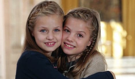Spain's little princesses star in oh-so-cute royal family Christmas card