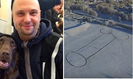 This is the man who created Sweden's massive snow penis
