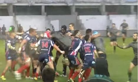 VIDEO: French-British navies' brutal rugby brawl goes viral