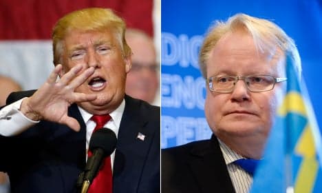 Why Sweden's defence minister won't back Trump
