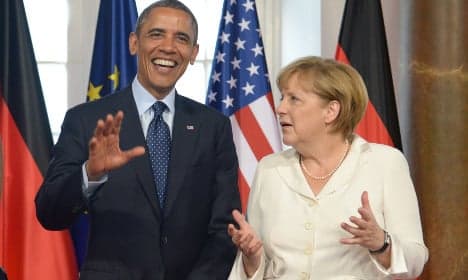 Obama hails Merkel's 'courage' on migrants