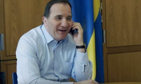 Watch the PM talk to people calling 'The Swedish Number'