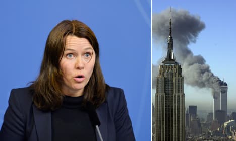 Sweden's deputy leader defends 9/11 'accident' gaffe